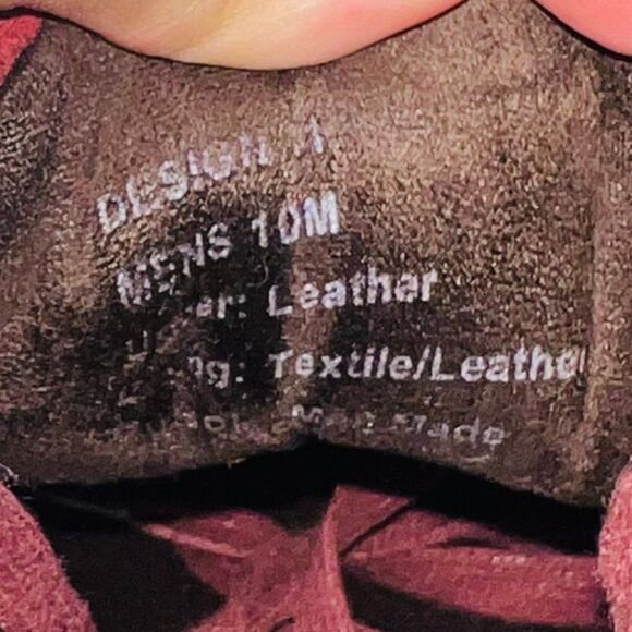 Kenneth Cole New York Kam Sneakers Wine Red Suede Men's 10M - Picture 10 of 11